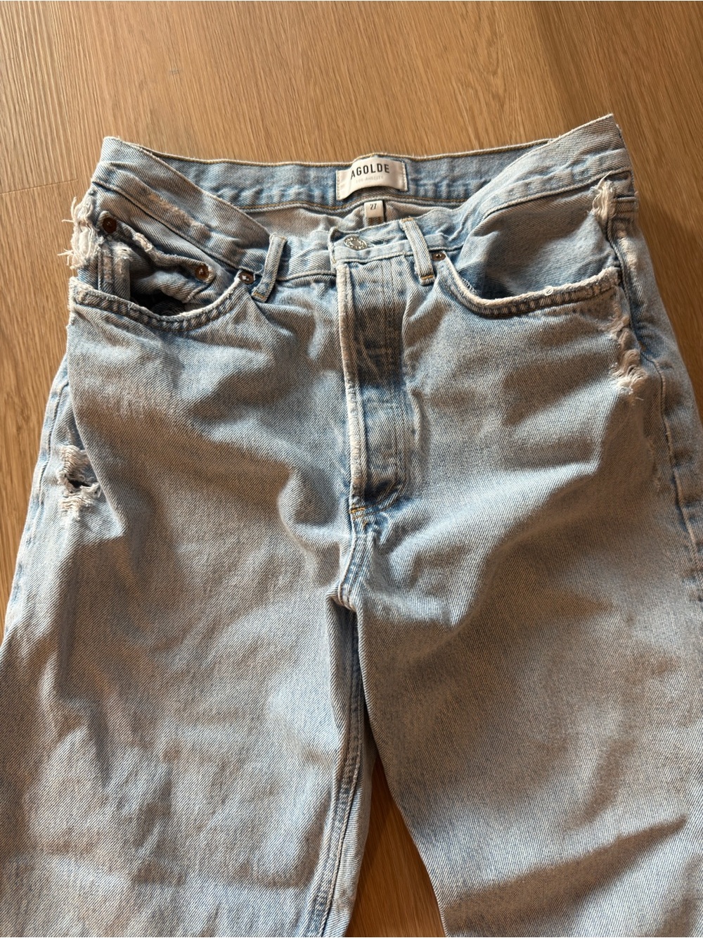 Agolde 90s Crop Boyfriend Jeans Size 27 - Picture 5 of 7